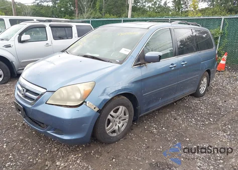 2006 Honda Odyssey Ex-L z USA, uszkodzony, nr VIN 5FNRL38686B026655